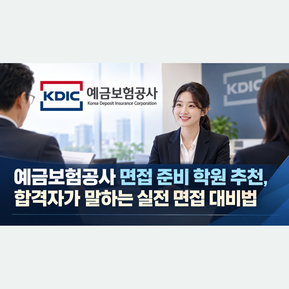 예금보험공사 면접 준비 학원 추천, 합격자가 말하는 실전 면접 대비법