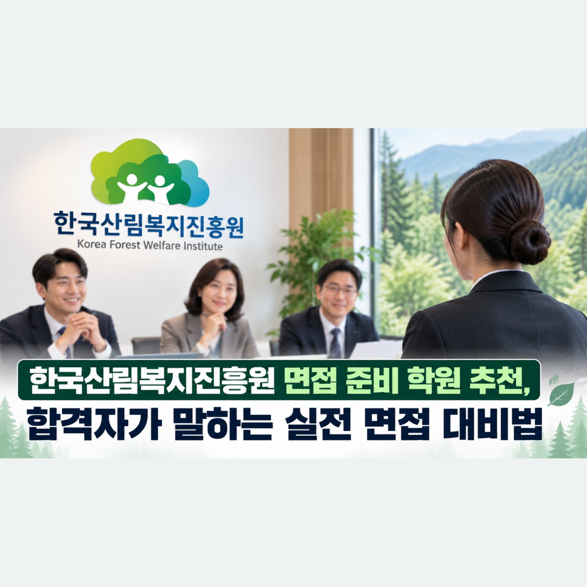 한국산림복지진흥원 면접 준비 학원 추천, 합격자가 말하는 실전 면접 대비법