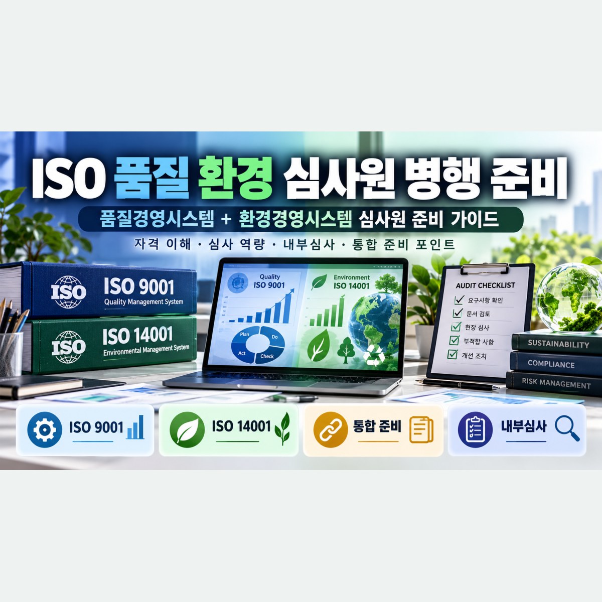 ISO 품질 환경 심사원 병행 준비, 처음부터 두 규격에 도전하려는 사람이 고민할 부분