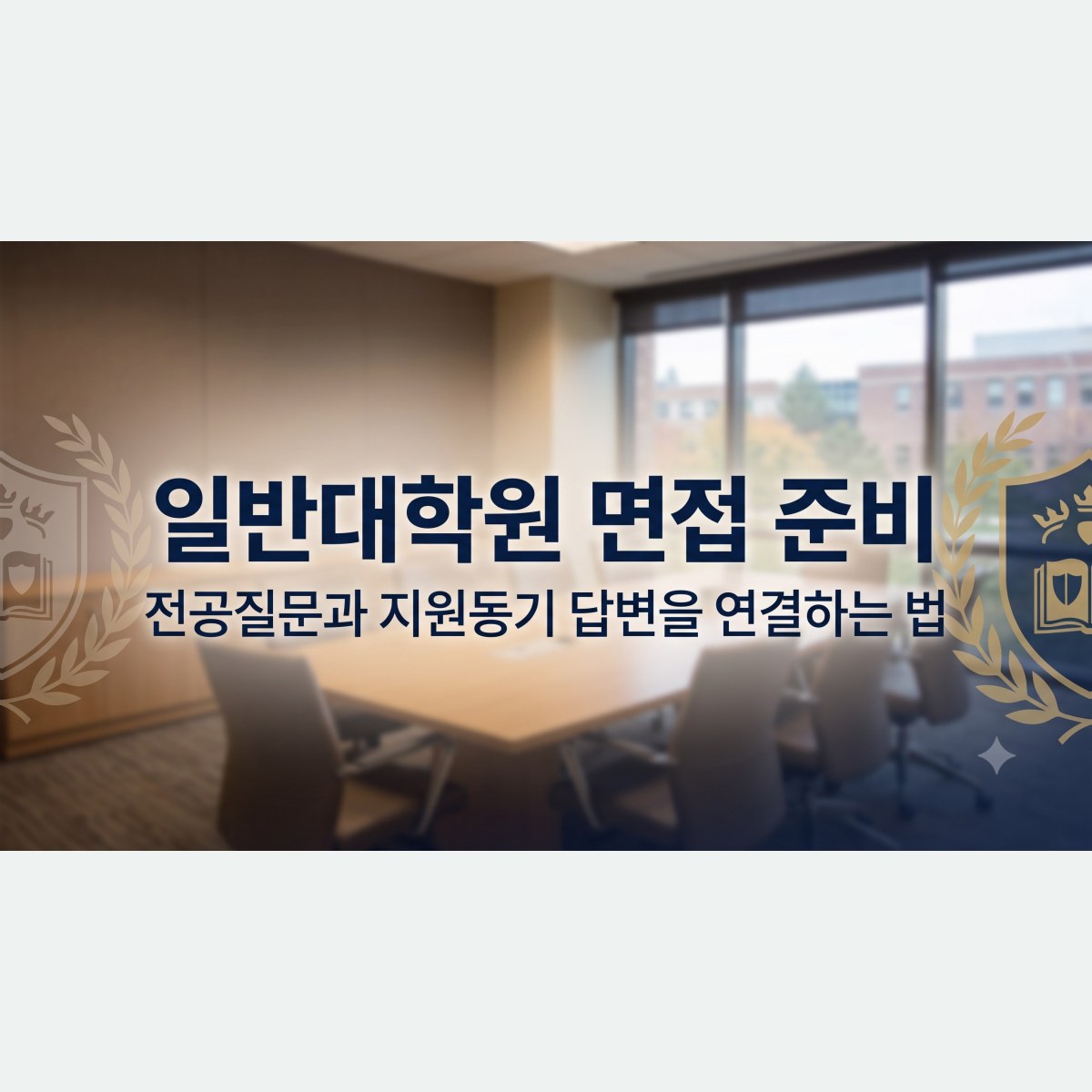 일반대학원 면접 준비, 전공질문과 지원동기 답변을 연결하는 법