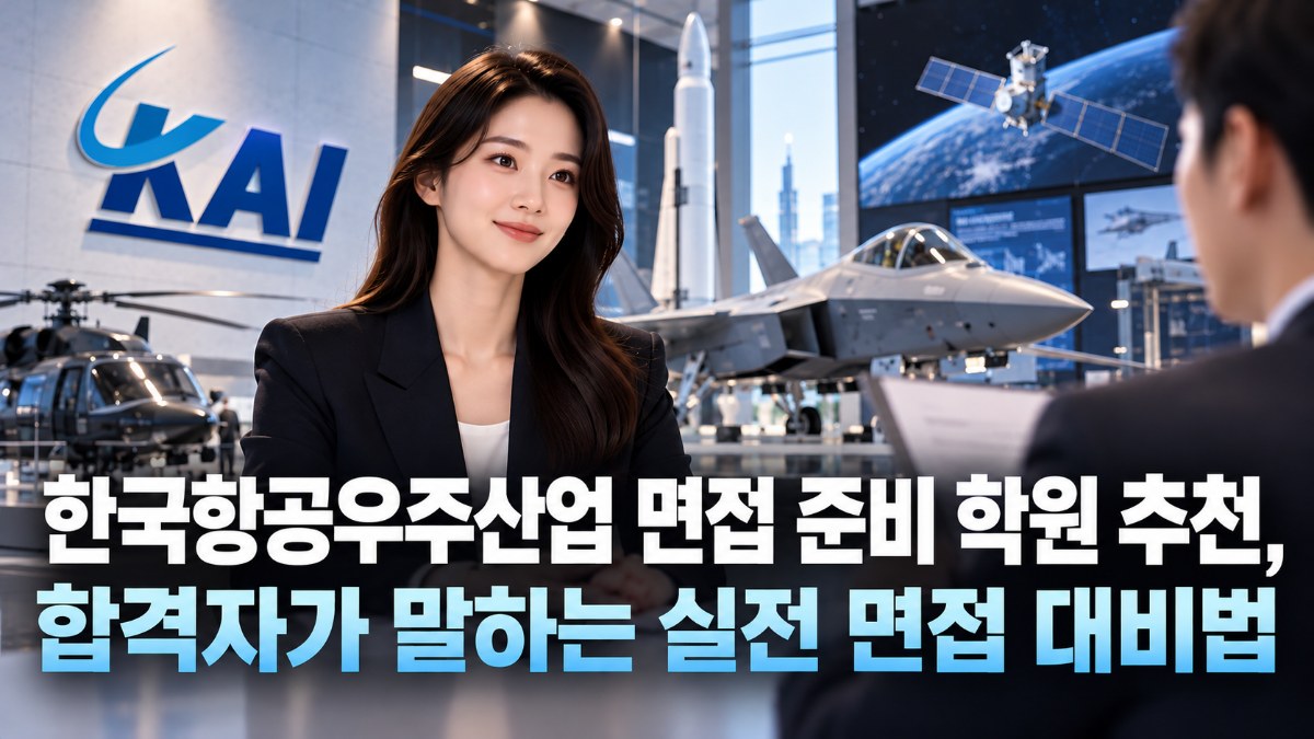 한국항공우주산업 면접 준비 학원 추천, 합격자가 말하는 실전 면접 대비법