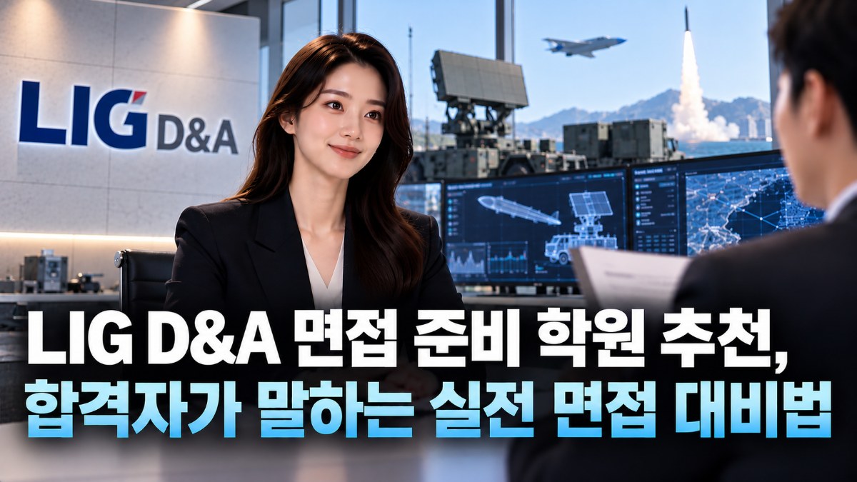 LIG D&A 면접 준비 학원 추천, 합격자가 말하는 실전 면접 대비법
