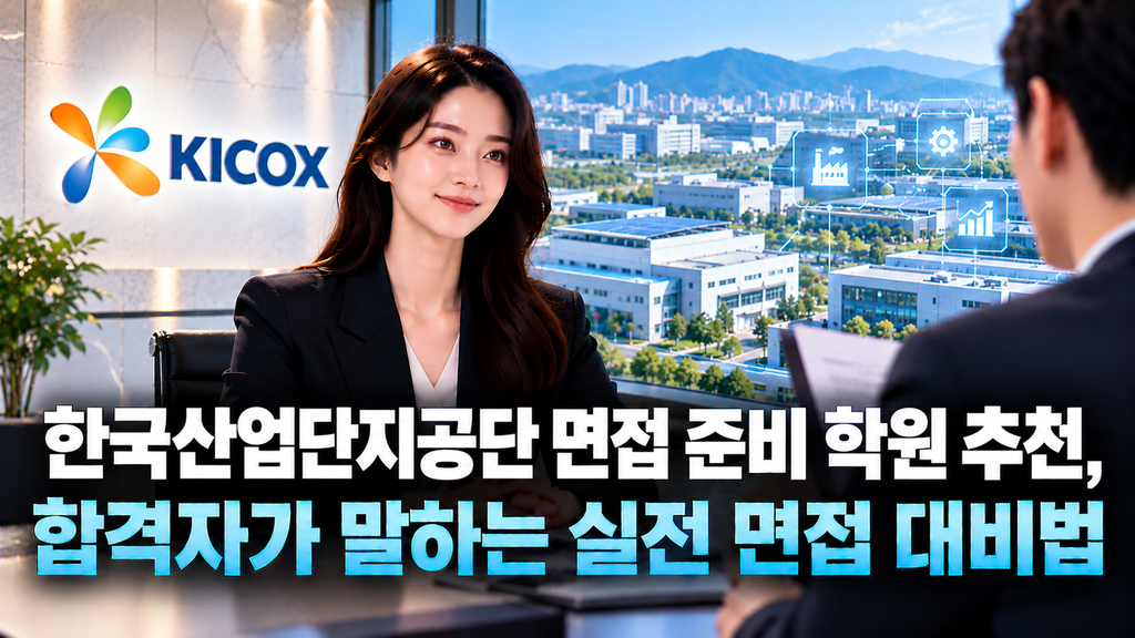 한국산업단지공단 면접 준비 학원 추천, 합격자가 말하는 실전 면접 대비법