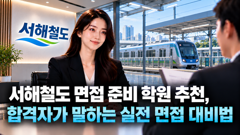 서해철도 면접 준비 학원 추천, 합격자가 말하는 실전 면접 대비법