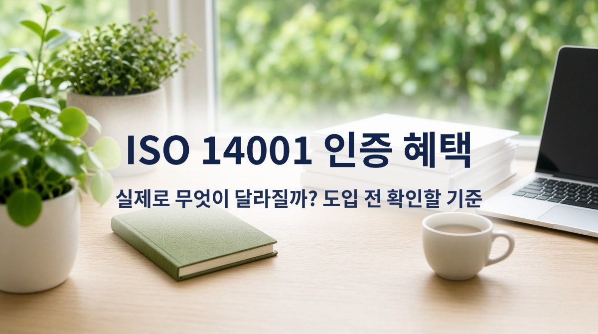 ISO 14001 인증 혜택, 실제로 무엇이 달라질까? 도입 전 확인할 기준