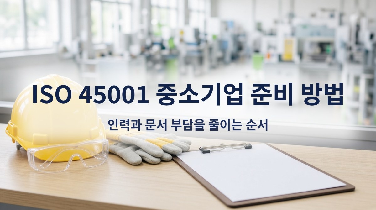 ISO 45001 중소기업 준비 방법, 인력과 문서 부담을 줄이는 순서