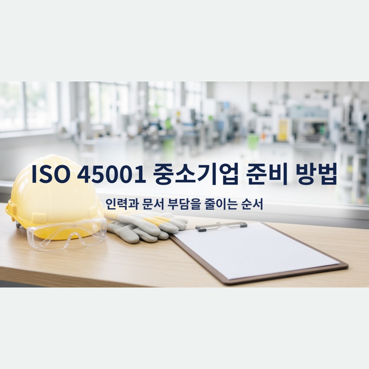 ISO 45001 중소기업 준비 방법, 인력과 문서 부담을 줄이는 순서