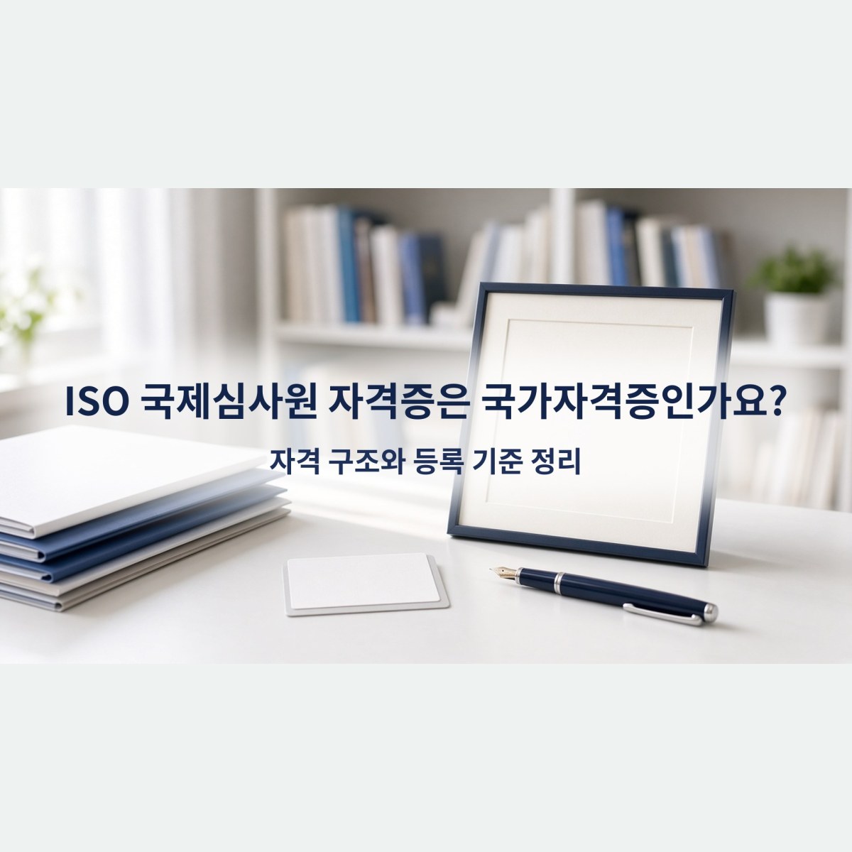 ISO 국제심사원 자격증은 국가자격증인가요? 자격 구조와 등록 기준 정리