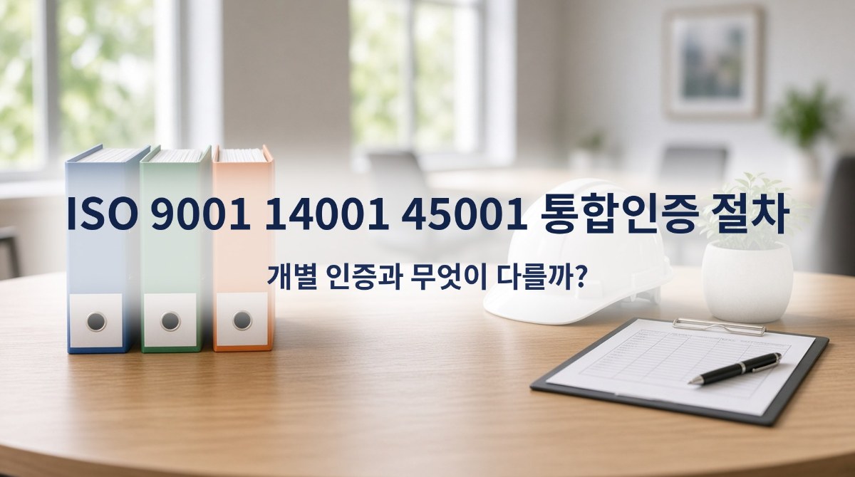 ISO 9001 14001 45001 통합인증 절차, 개별 인증과 무엇이 다를까?