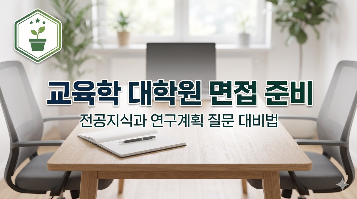 대학원 면접 핵심 체크 포인트 인포그래픽