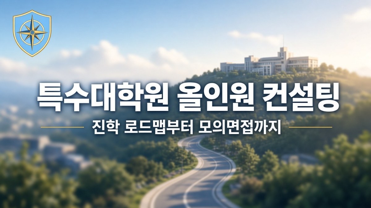 대학원 올인원 컨설팅 핵심 기준 인포그래픽