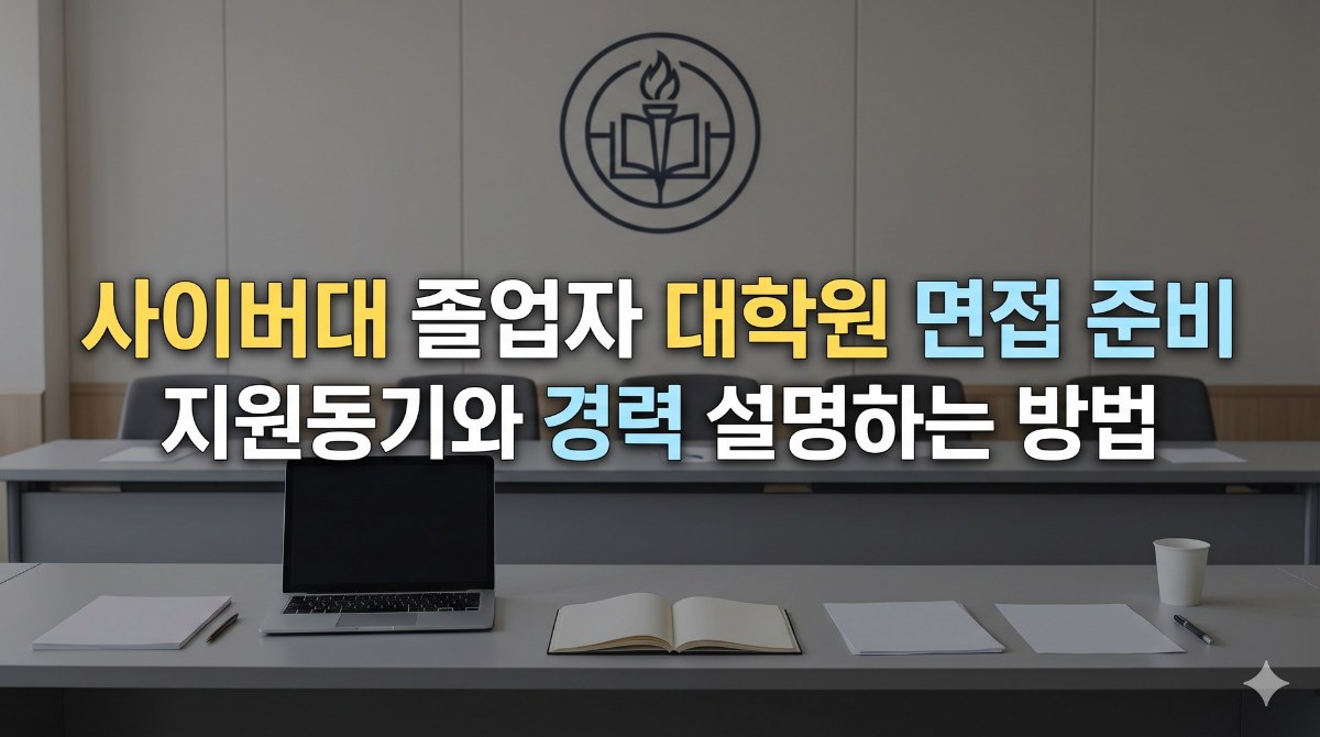 대학원 면접 준비 핵심 체크 포인트 인포그래픽