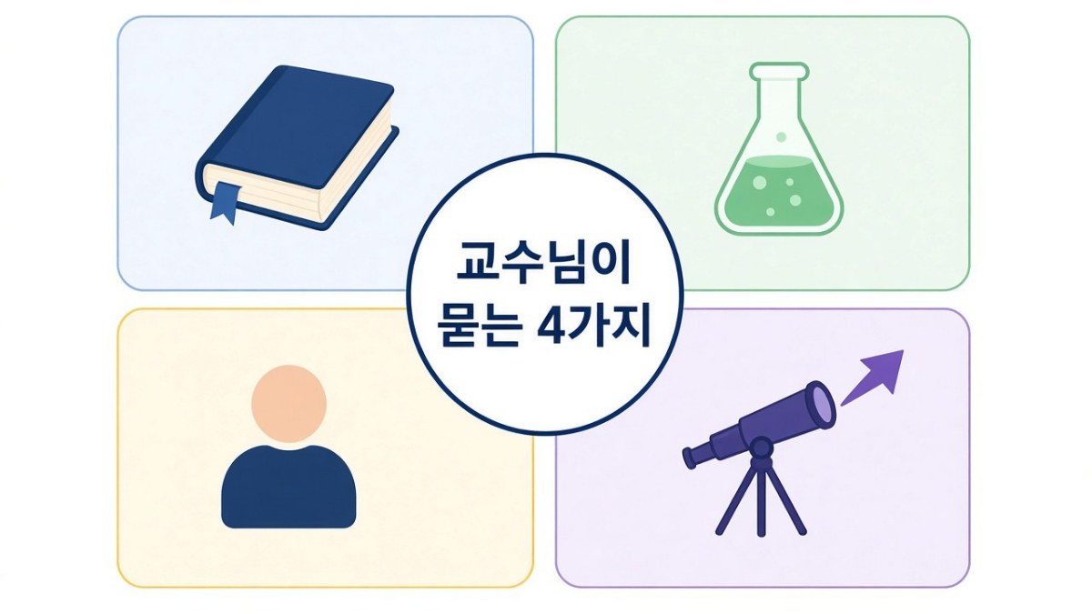 대학원 면접 핵심 기준 인포그래픽