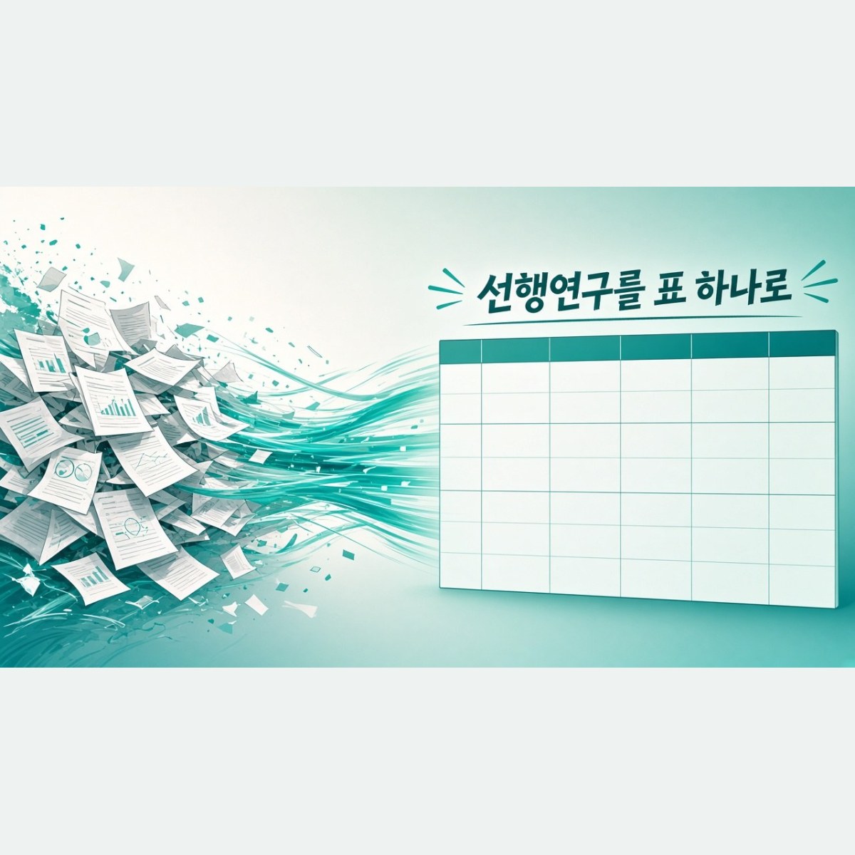 선행연구 30편을 표 하나로, 석사논문 선행연구 정리 매트릭스 만드는 법