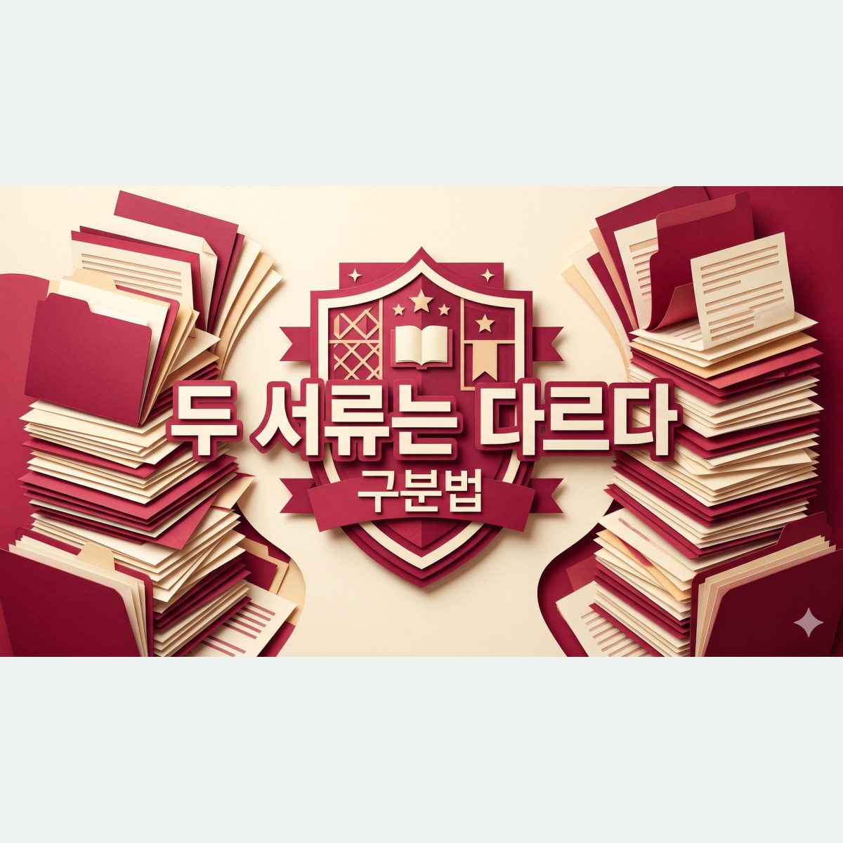 두 서류를 같은 내용으로 냈다가 생기는 일, 고려대학교 대학원 입시 준비의 서류 구분법