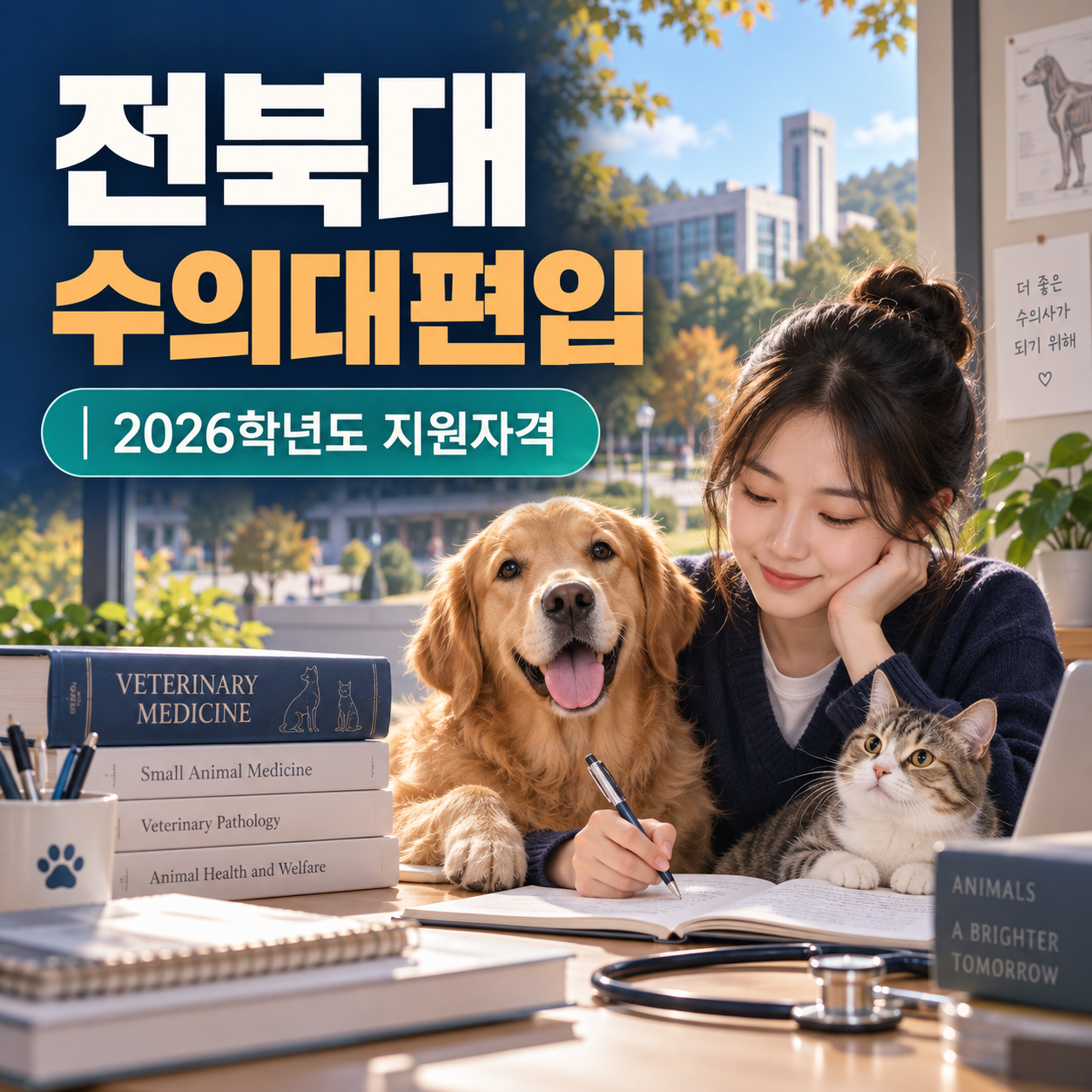 전북대 수의대편입 조건, 고졸은 어떻게 준비해야 할까?