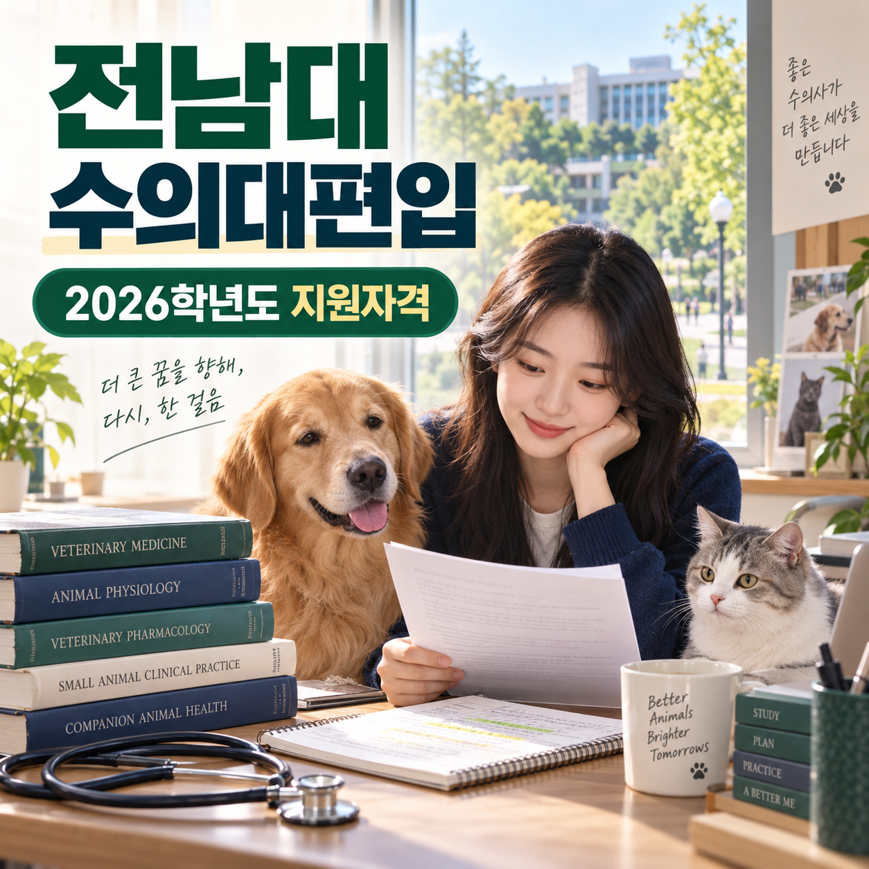 전남대 수의대편입, 온라인으로 지원자격 만드는 방법