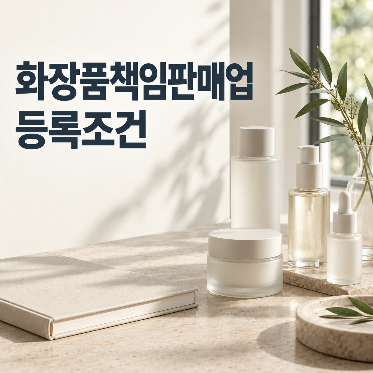 화장품책임판매업 등록조건, 고졸이나 비전공자는 어떻게 준비할까?