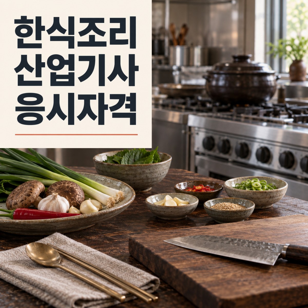 한식조리산업기사 응시자격, 대학 안 가고 갖추는 방법은?
