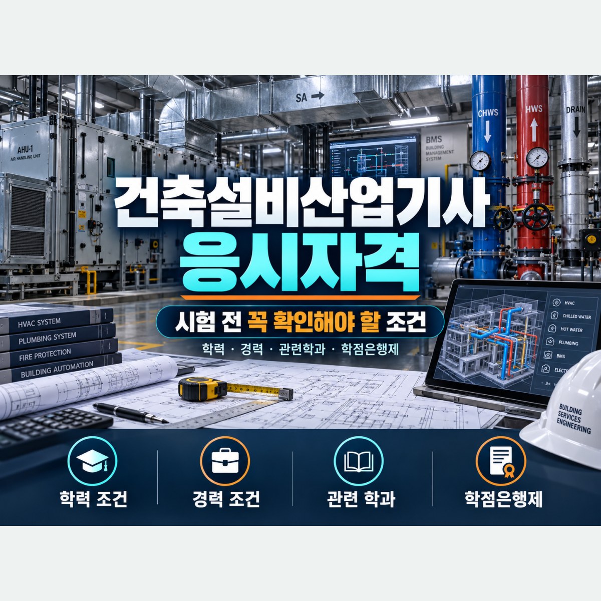 건축설비산업기사 응시자격, 관련 전공이 없다면 어떤 순서로 준비할까?