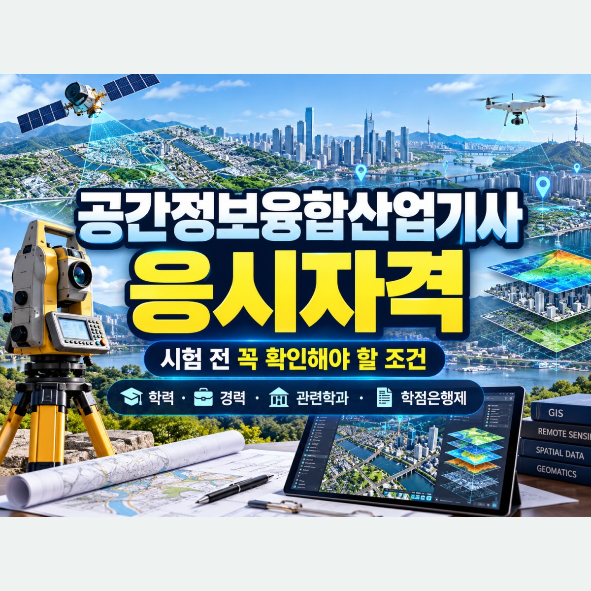 공간정보융합산업기사 응시자격, 비슷한 전공이라고 바로 관련학과는 아닌 이유