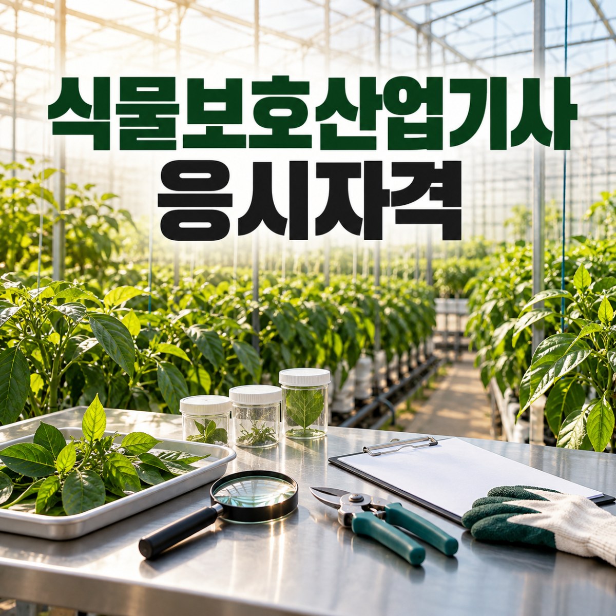 식물보호산업기사 응시자격 경력 없어도 가능한 방법