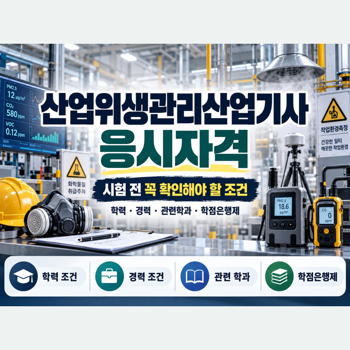 산업위생관리산업기사 응시자격, 나는 바로 응시할 수 있을까?