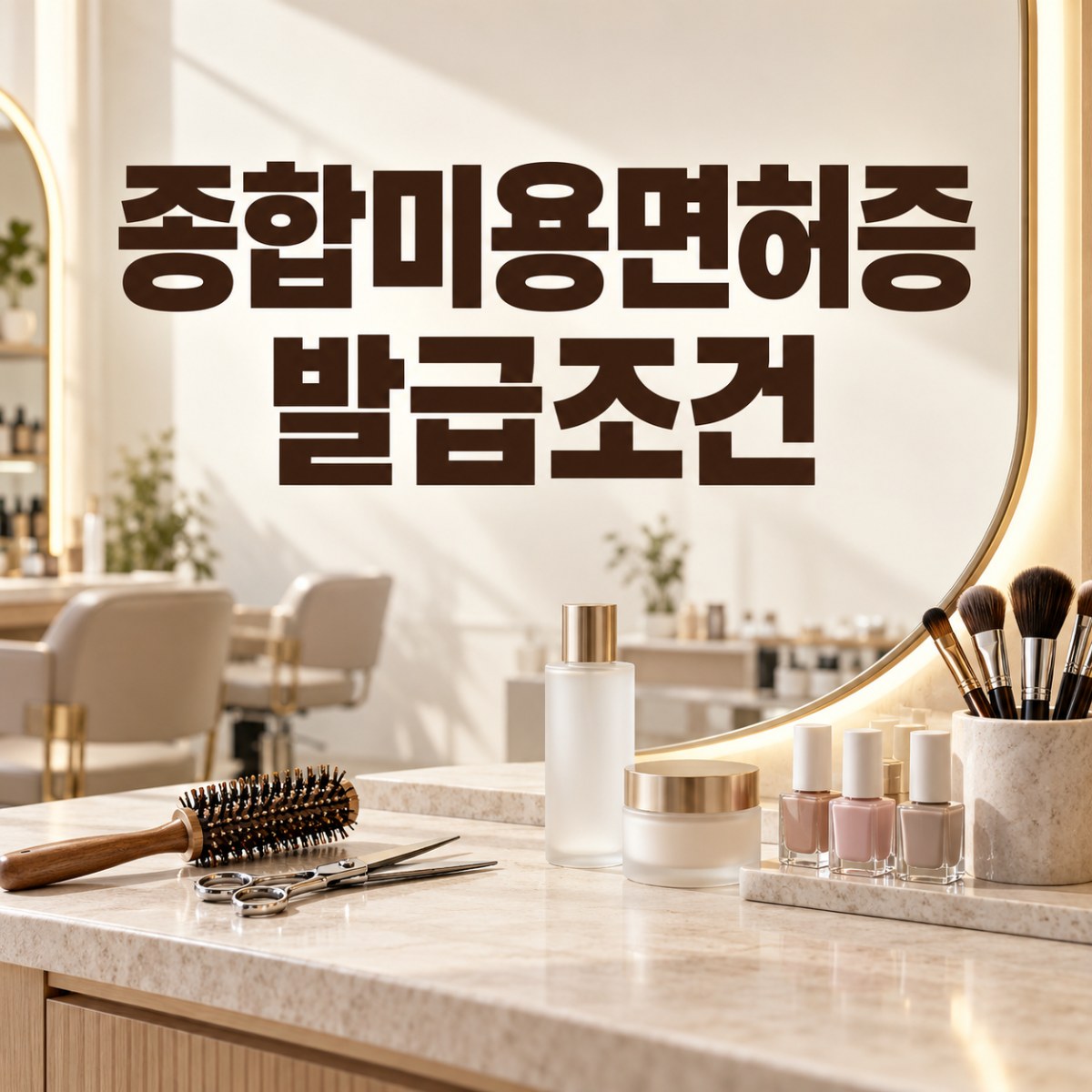 종합미용면허증 발급조건 실기시험 없이 준비하는 방법