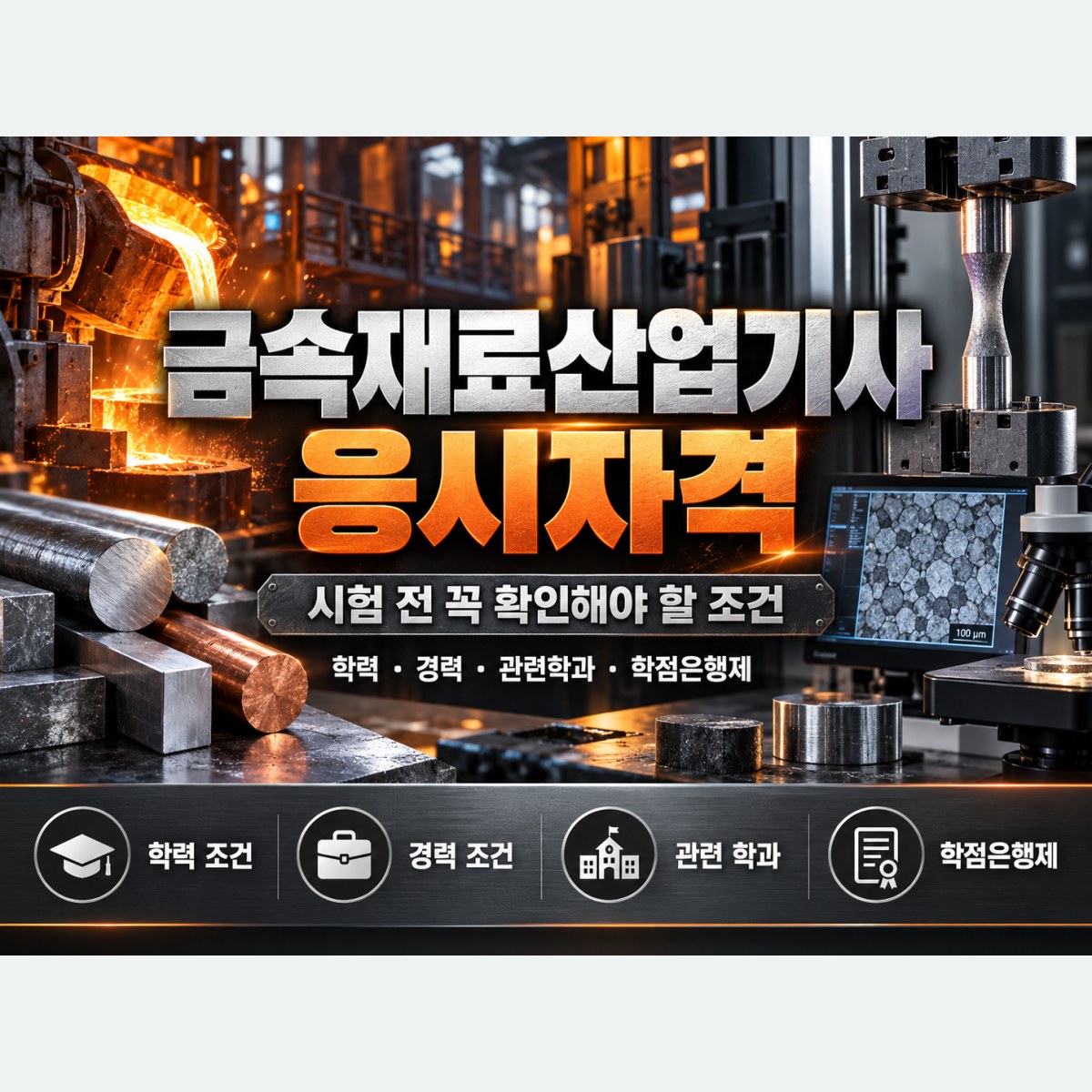 금속재료산업기사 응시자격, 남들과 같은 계획보다 내 조건을 먼저 봐야 하는 이유