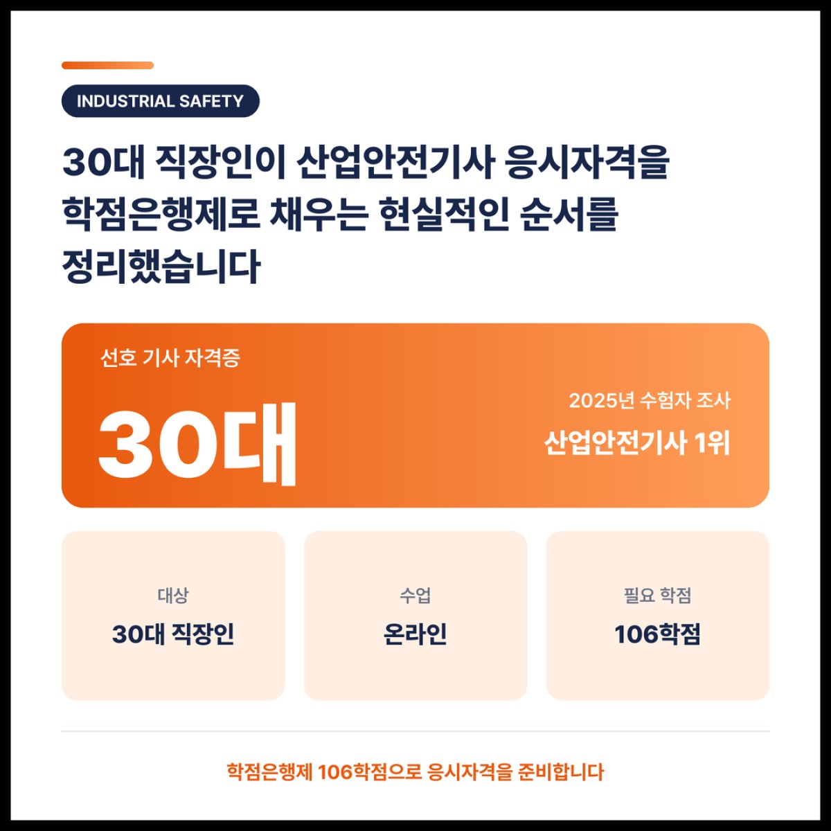 30대 직장인이 산업안전기사 응시자격을 학점은행제로 채우는 현실적인 순서를 정리했습니다