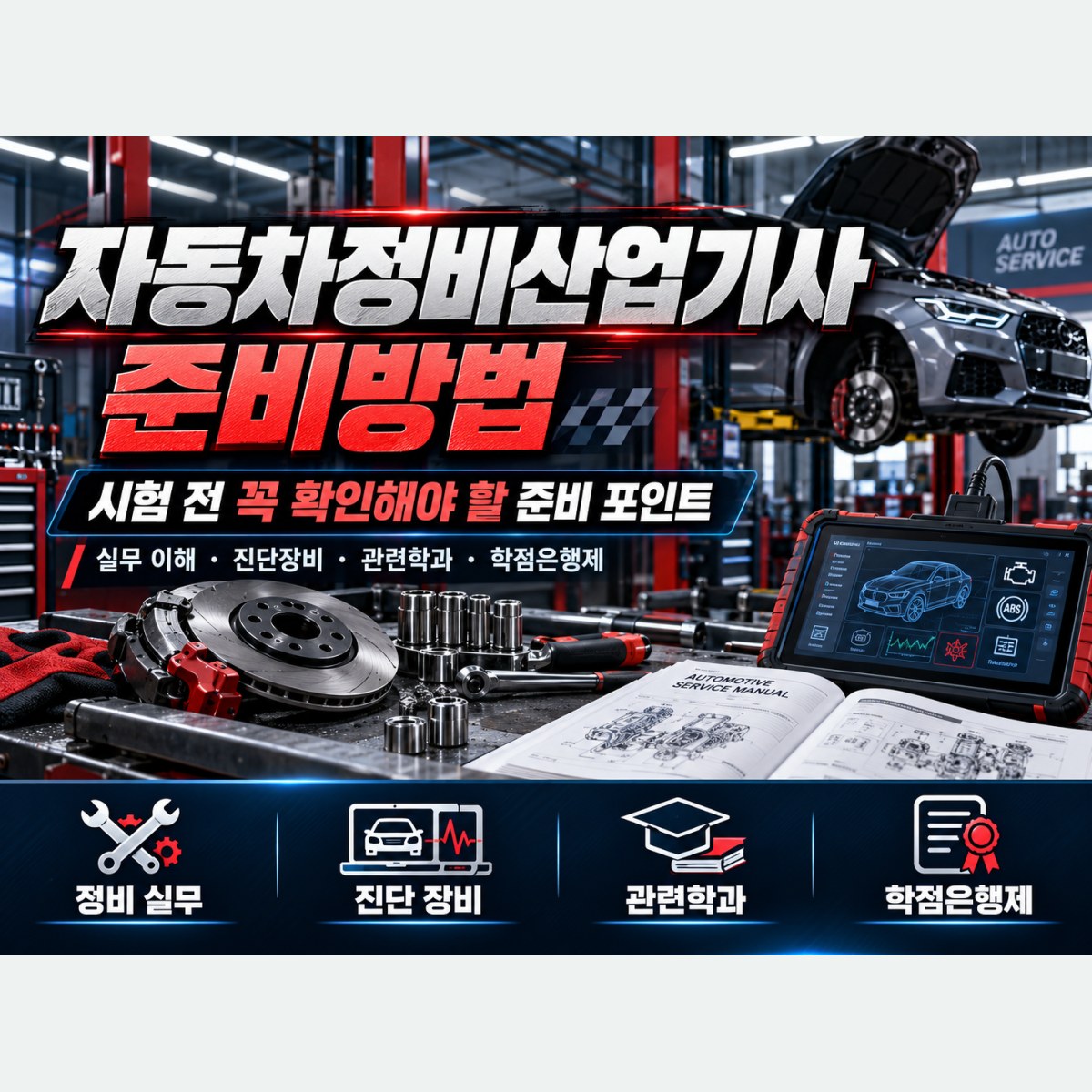 자동차정비산업기사 준비방법, 정비 경험이 전혀 없다면 어디서부터 시작해야 할까
