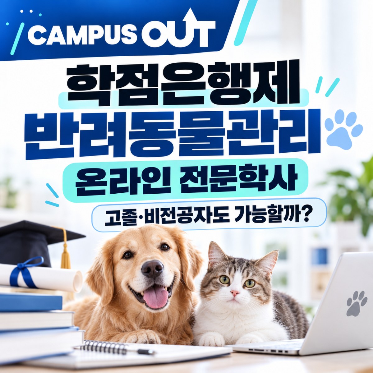학점은행제 반려동물관리, 고졸·비전공자도 온라인으로 전문학사 취득할 수 있을까?