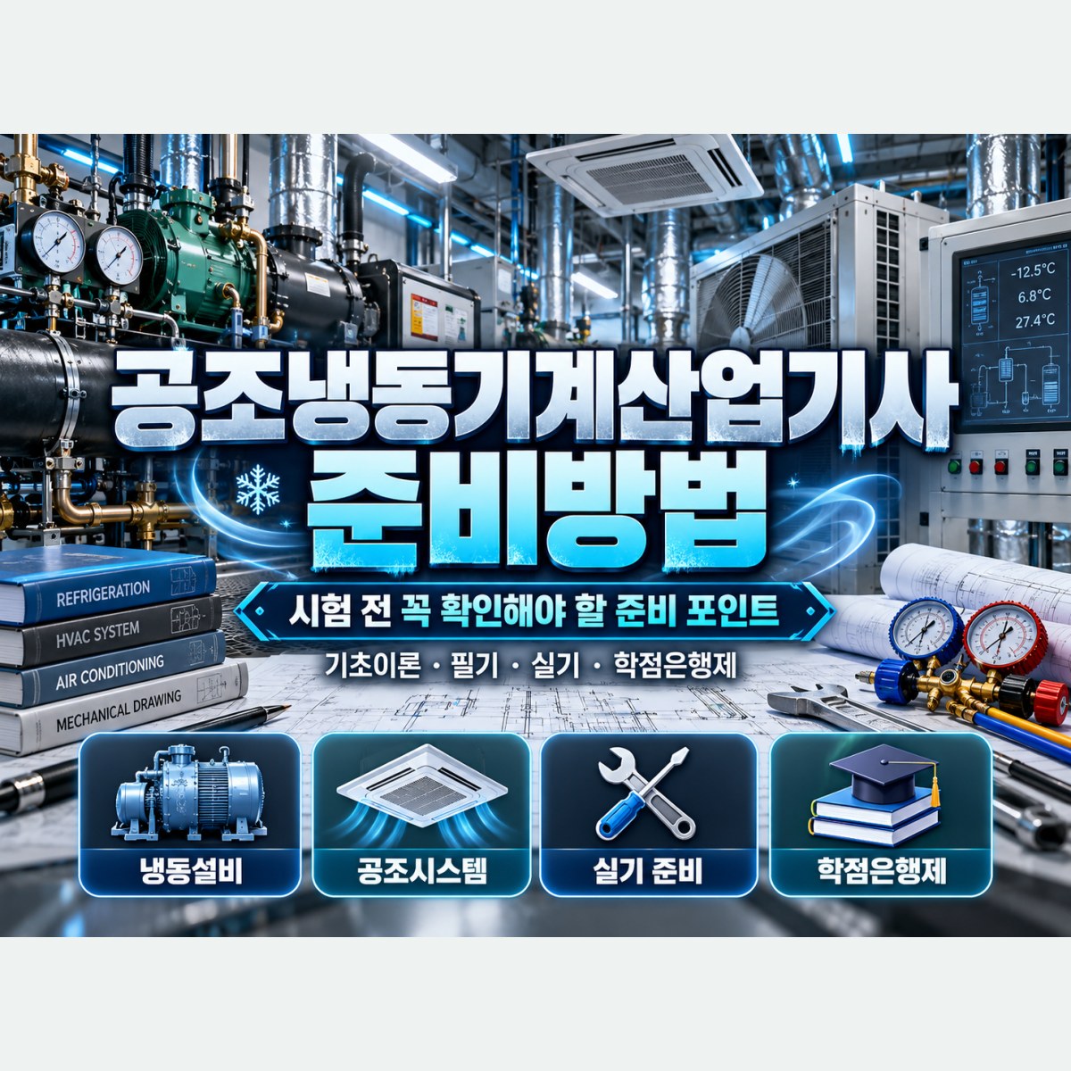 공조냉동기계산업기사 준비방법, 자격증을 준비하는 경로부터 비교해야 하는 이유