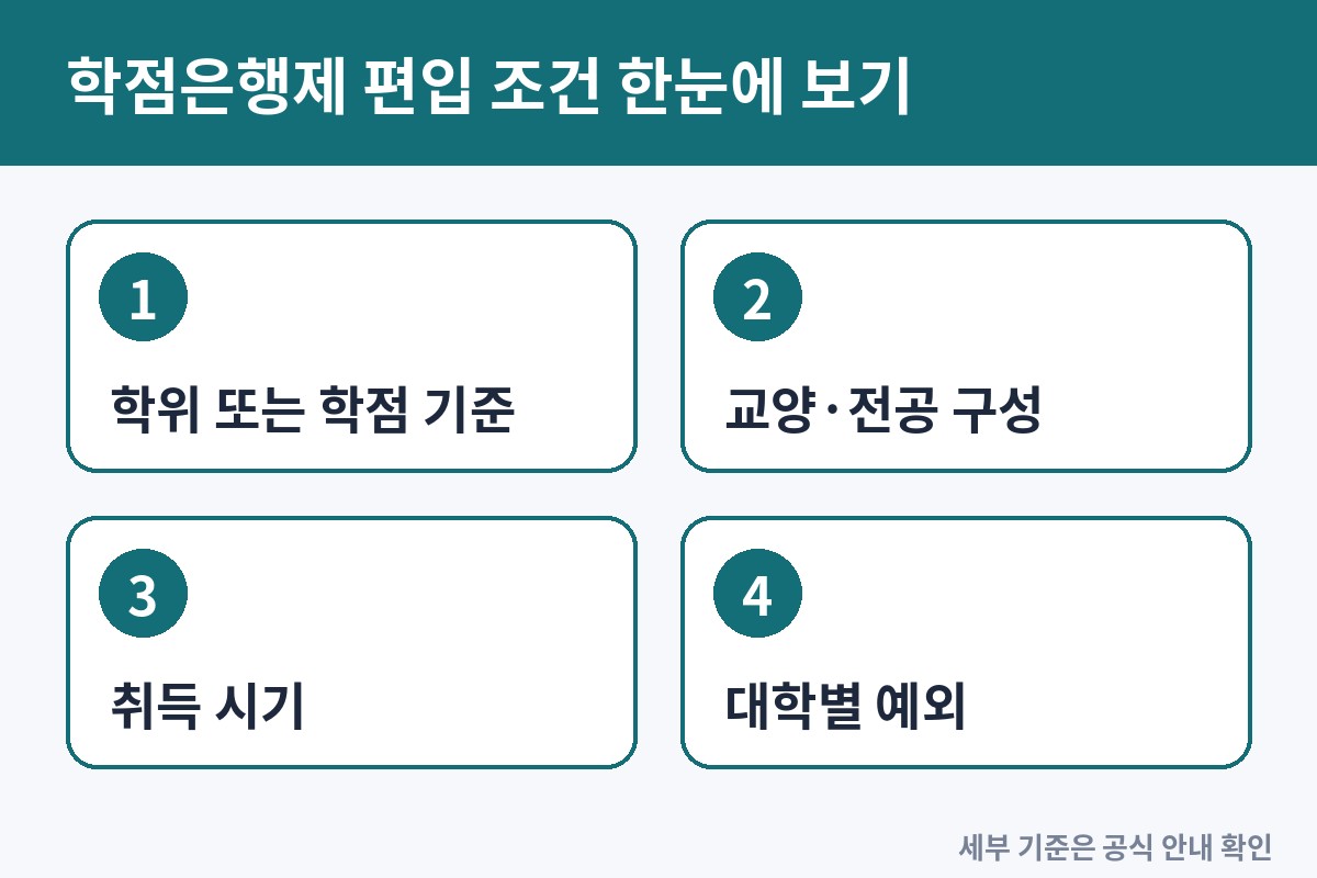학점은행제 편입 조건, 지원 전에 꼭 확인할 체크리스트