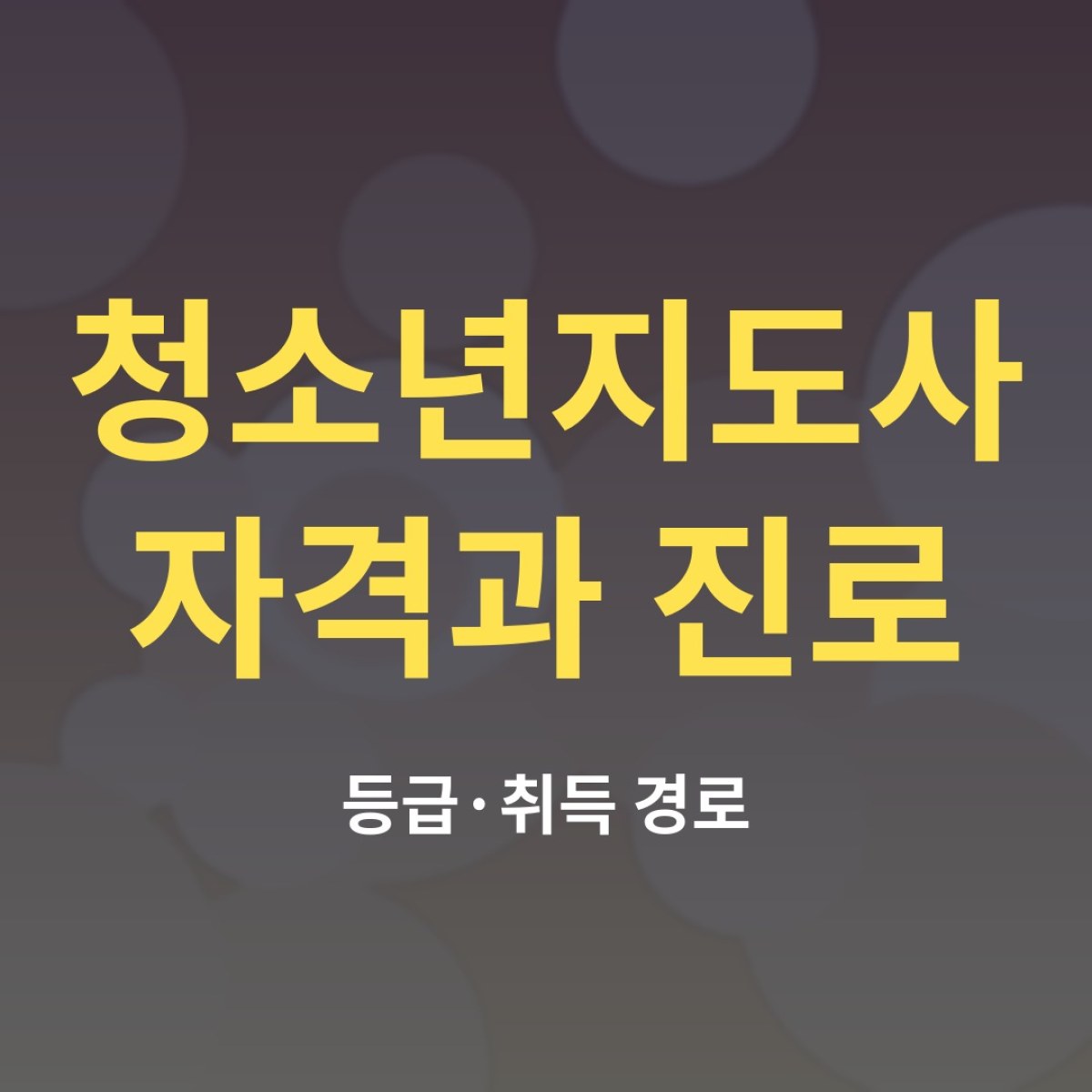 청소년지도사 자격 등급과 취득 경로, 어디서 일할까?