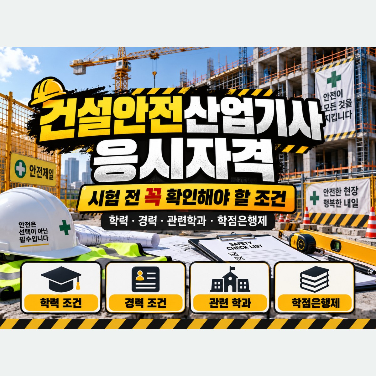 건설안전산업기사 응시자격, 현장 안전관리 보조업무도 경력에 포함될까