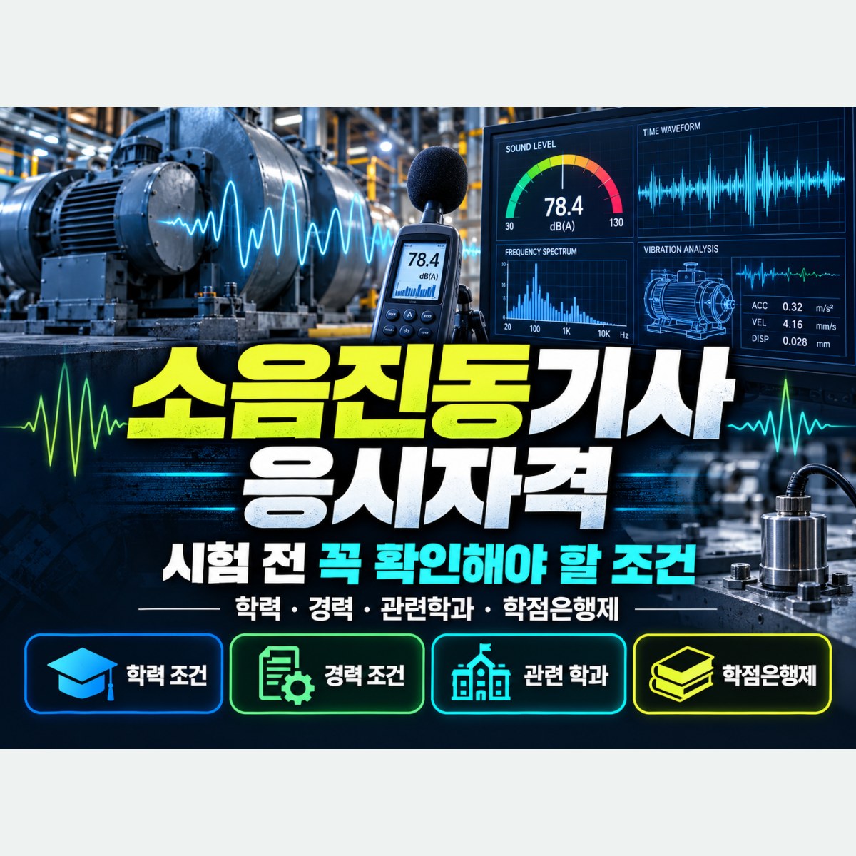 소음진동기사 응시자격, 소음·진동 분야를 처음 접한다면 확인할 조건은