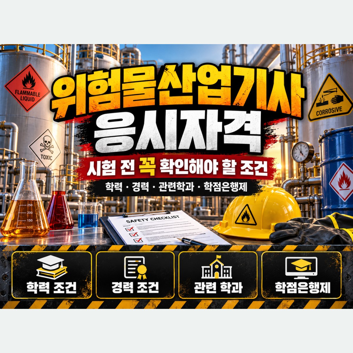 위험물산업기사 응시자격, 위험물 관련 경력이 없는 입문자의 준비경로는
