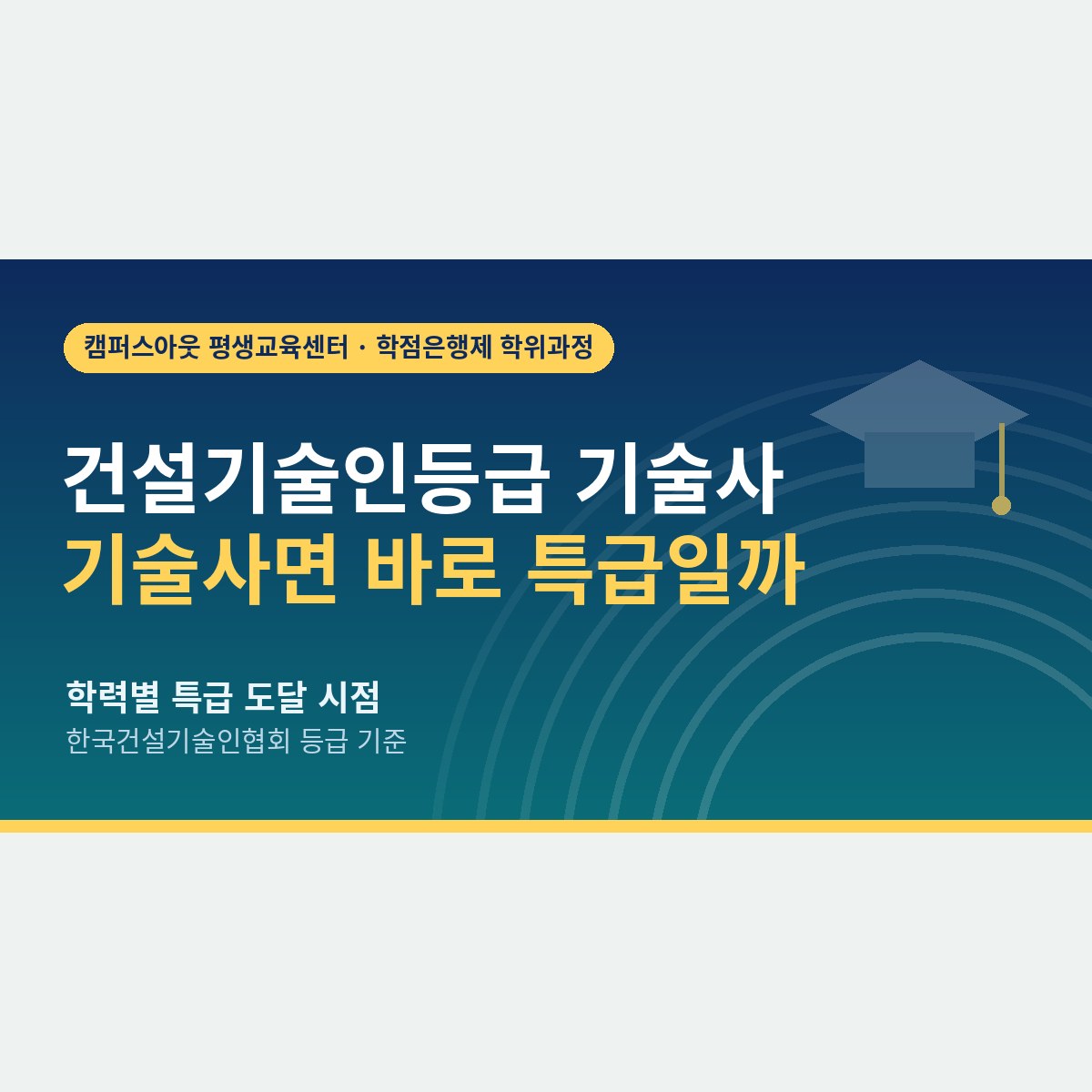 기술사를 따면 바로 특급일까? 건설기술인등급 기술사 취득자의 점수와 학력별 도달 시점