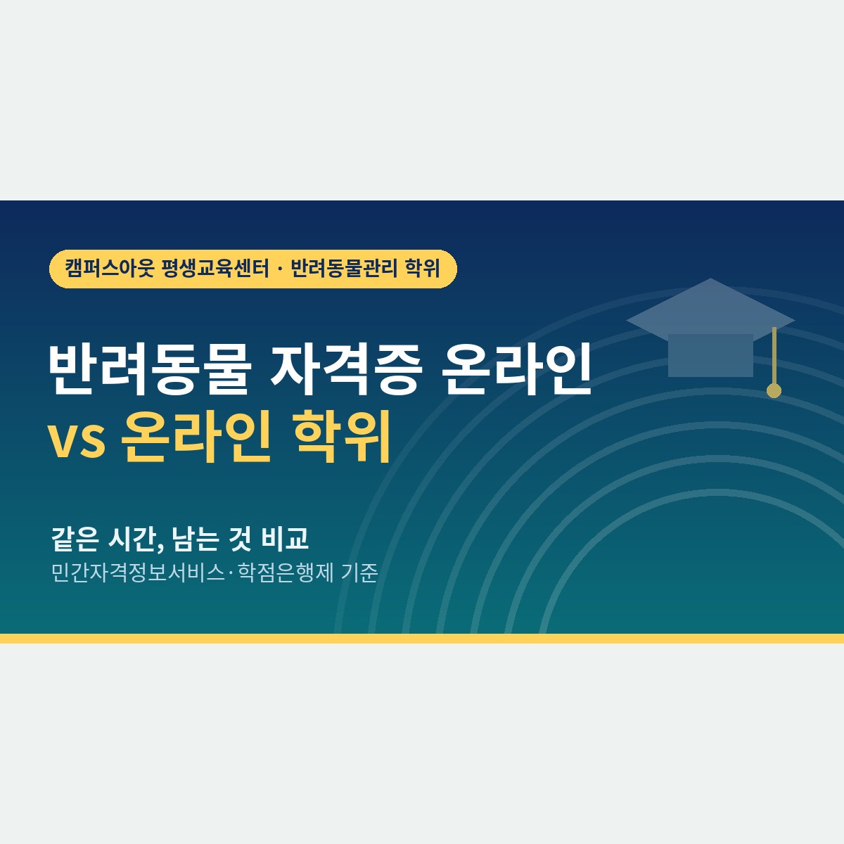 어차피 온라인으로 공부할 거라면, 반려동물 자격증 온라인 과정과 온라인 학위를 나란히 놓고 보기
