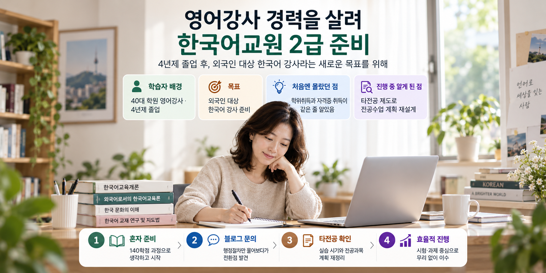 40대 영어강사의 한국어교원 2급 도전기