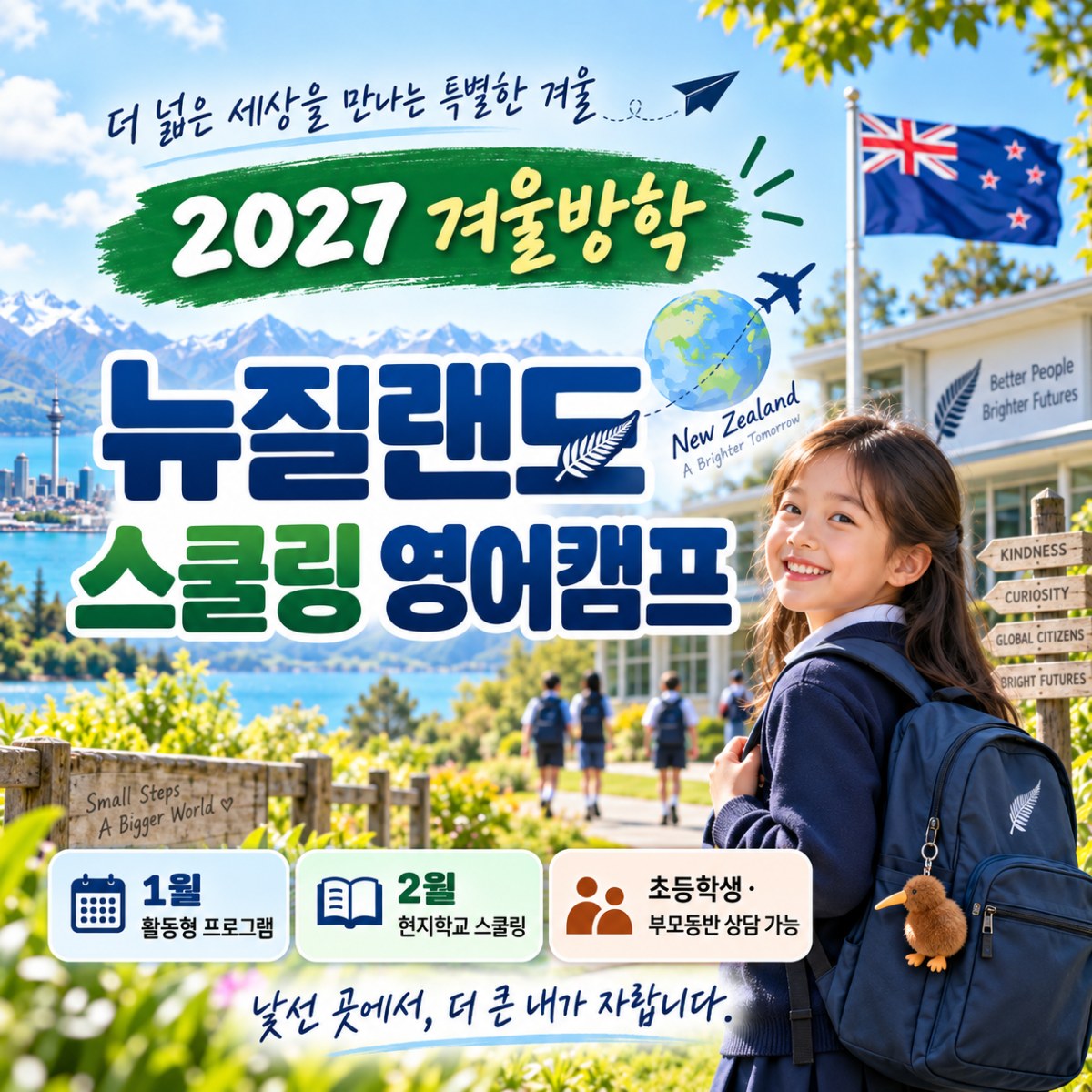 뉴질랜드 스쿨링 영어캠프 등록 전 확인해야 할 기준