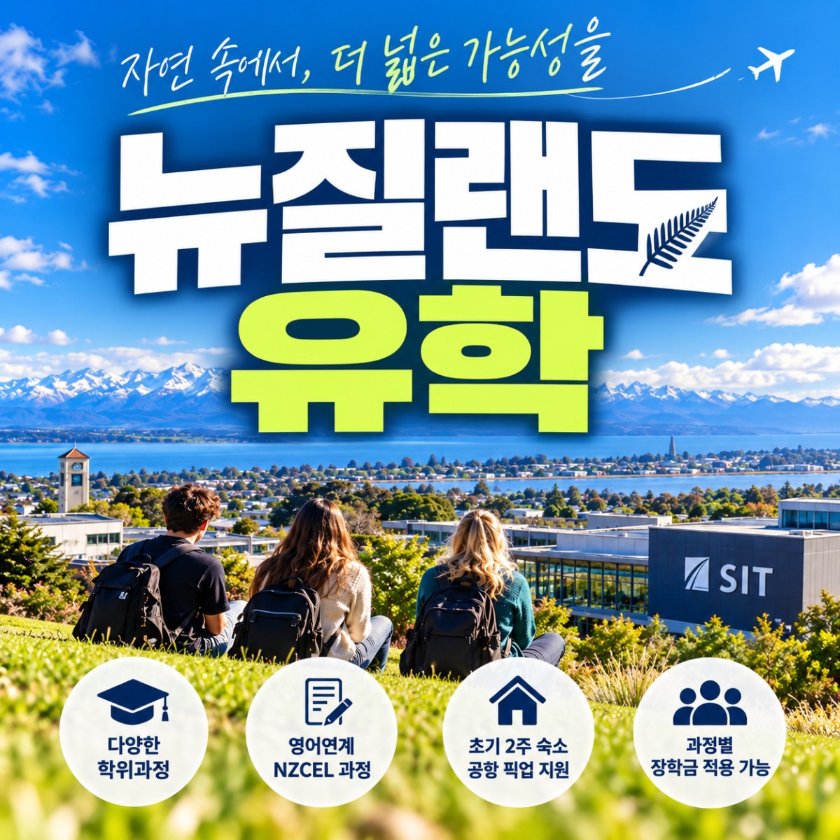 뉴질랜드 유학, SIT 탑업편입과 영어연계 과정 확인하기